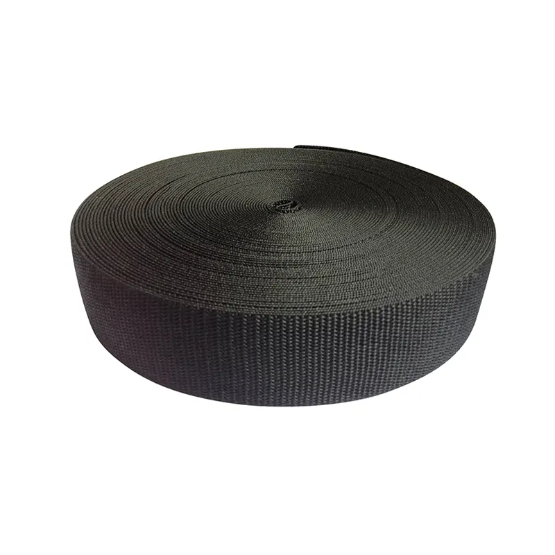 Zwart gerecycled PP Webbing